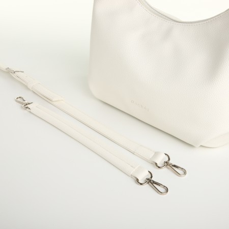 Women's bag with lightning, white color-5