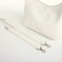 Women's bag with lightning, white color