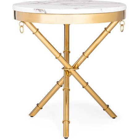 Monika Metal coffee table, gold 50x50x55 cm-1