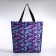 Lightning bag with a cosmetic bag, purple color
