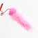 Domesticon-pound with a soft ball and fur tail, pink