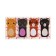 Bookmarks with adhesive edge (stickers), 23 x 45 mm, 4 colors of 20 sheets, paper, Devente "cats", in a plastic bag
