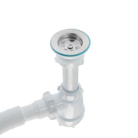 Siphon for the Aquant shell, 1 1/2 "x 40 mm, with metal. Grid d = 70 mm, with corrugation 40x40/50 mm-1
