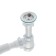 Siphon for the Aquant shell, 1 1/2 "x 40 mm, with metal. Grid d = 70 mm, with corrugation 40x40/50 mm