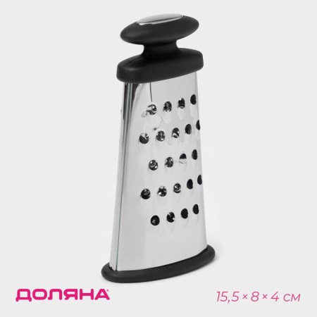 Terka oval shares "Profi", 16 × 8 × 5 cm, rubberized, the color of the handle is dark gray