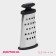 Terka oval shares "Profi", 16 × 8 × 5 cm, rubberized, the color of the handle is dark gray
