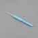 Knitting hook, with a plastic handle, d = 2.5 mm, 14 cm, blue color
