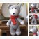 Knitting set. Amigurumi: Soft toy "Wolf Dorian", 21 cm