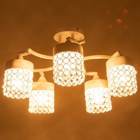 Chandelier gallop "Lika" 5x60W E27 white-3