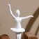 Souvenir "Ballerina" Polim. resin, mankid tree 18x7x24 cm
