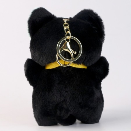 Soft toy "cat", 12 cm, black color-2