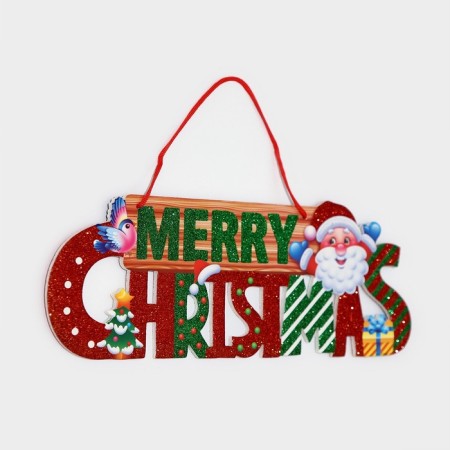 Decorative decoration (suspension) "Mery Christmas" 14.7x42 cm-2
