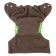 Panties-scammer, reusable, carbon-bamboo fabric, green color, from 0-36 months.