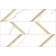 Tile facing ornament VEGA GT White, 9VG0105TG 40x27