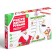 New Year's set write-stand “New Year: draw with two hands. Snowflakes, animals and Santa Claus ”, 20 cards, 3+
