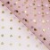 Floristic "golden hearts", 50cm*4.5m, pink