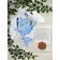 Comforter pillow - heating pad, blue color