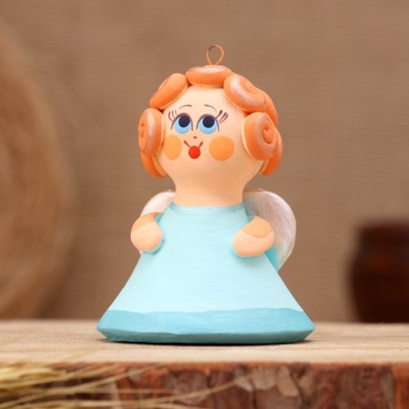 Kovrovsky toy-cloen "Angel", ceramics-1