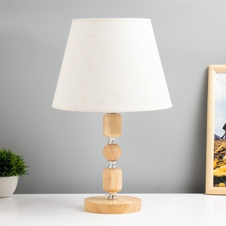 Lignum table lamp E27 40W light wood 25x25x37.5 cm Risalux