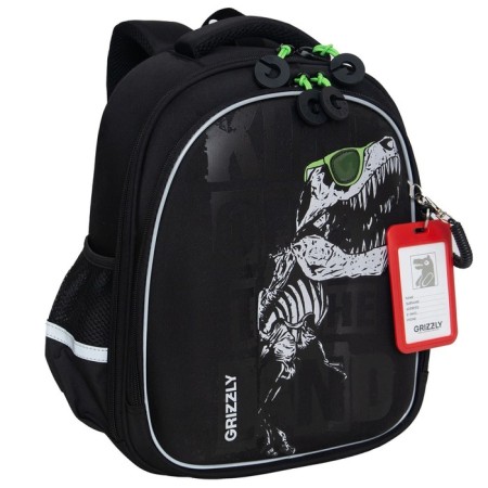 Frame backpack 36 x 28 x 20 cm, Grizzly, black