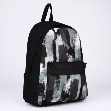 School textile “khaki”, with a pocket, 30x12x40cm, black color-3