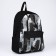 School textile “khaki”, with a pocket, 30x12x40cm, black color