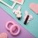 Hair set "Ariadne" (2 elastic bands, 2 clamps) Bunny
