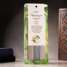 Magic honey candle with herbs to clean the energy of the house 