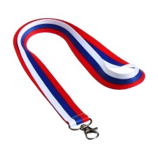 Badge tape width-20mm, length-80cm with carbine, dense Calligrata tricolor