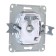 Television socket "W59" Sche RTS-151-1-86, single, terminal, white
