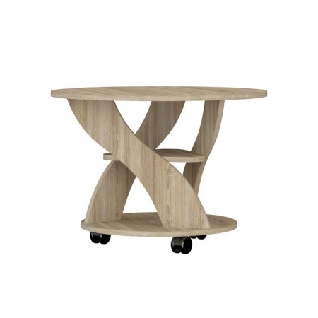 Journal table, 700 × 700 × 495 mm, sonoma oak color