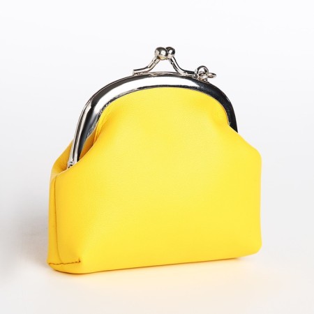 Women's wallet on the farmar, yellow color-1