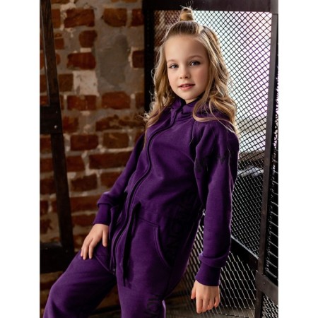 Overalls for the boy "Fly", height 134 cm, dark purple color-1