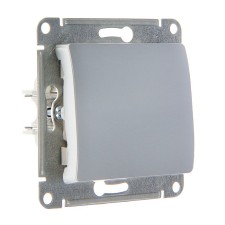 Glossa switch Sche GSL000361, 10 A, 1 key, hidden, aluminum color