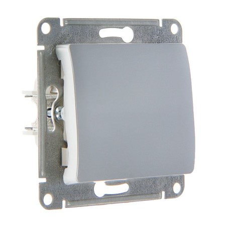 Glossa switch Sche GSL000361, 10 A, 1 key, hidden, aluminum color