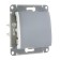 Glossa switch Sche GSL000361, 10 A, 1 key, hidden, aluminum color
