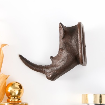 Hook decorative cast iron "rhino" 6.5x11x9 cm-2