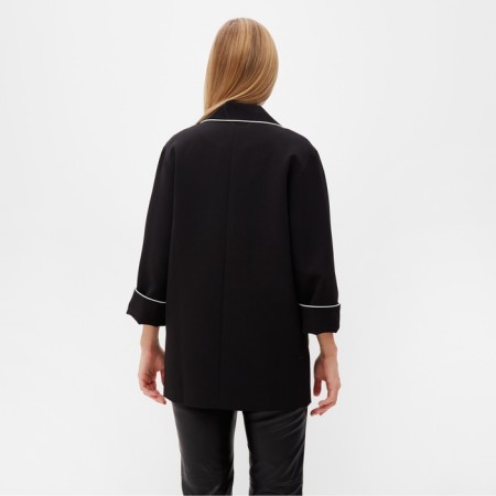 Women's jacket with Kant Minaku: Casual Collection Black Color, Rr. 44-4