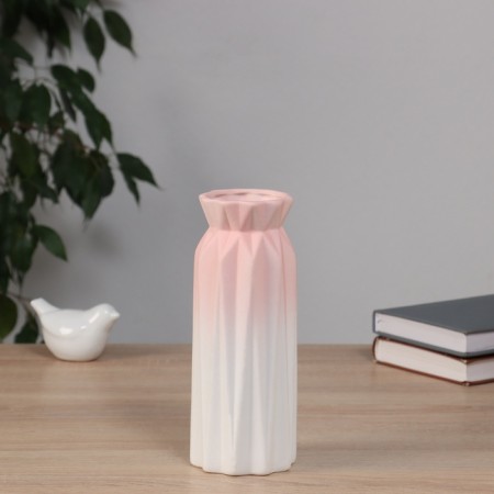 VAZ Coramics HELL "Heidi" City Galant, 21x8 cm, white-pink