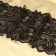 Lace elastic fabric, 210 mm × 2.7 ± 0.5 m, black color
