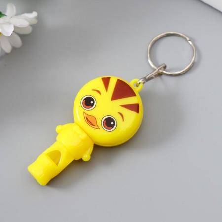 Flashlight light on the ring+whistle "duckling" Mix flashes 6x3.2x1.3 cm-1