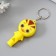 Flashlight light on the ring+whistle "duckling" Mix flashes 6x3.2x1.3 cm