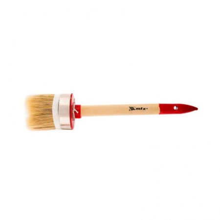 Round brush MTX 82053, pro, natural bristles, wooden pen, 55 mm