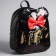 Baby backpack with sequins, 27 cm x 23 cm x 10 cm, "mouse with a bow", Minnie Mouse