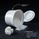 Porcelain sugar tower with Magistro Blanche lid, 250 ml, white color