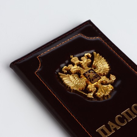 Passport cover, brown color-4