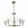 Suspended EVOLUCE lamp. Sle107423-05. Dalida. 5x60 watts, E14, 65x65x41 cm, golden color