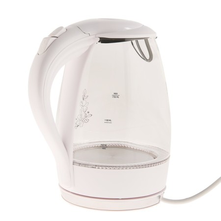 Electric kettle Energy E-262, glass, 1.7 l, 2200 watts, white-7
