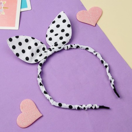 Hair cap "Funny ears" peas, white