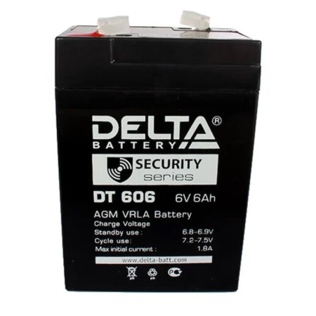 Battery Delta 6 Ah 6 volts DT 606-1